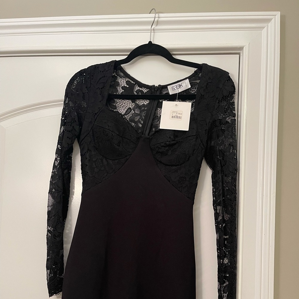Black lace dress